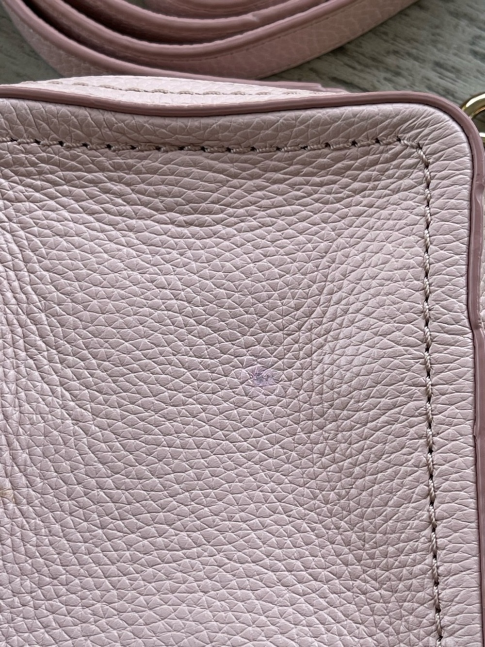 Marc Jacobs North South Pink Peach Whip Pebbled Leather Crossbody Mini Bag NWT - Picture 5 of 8
